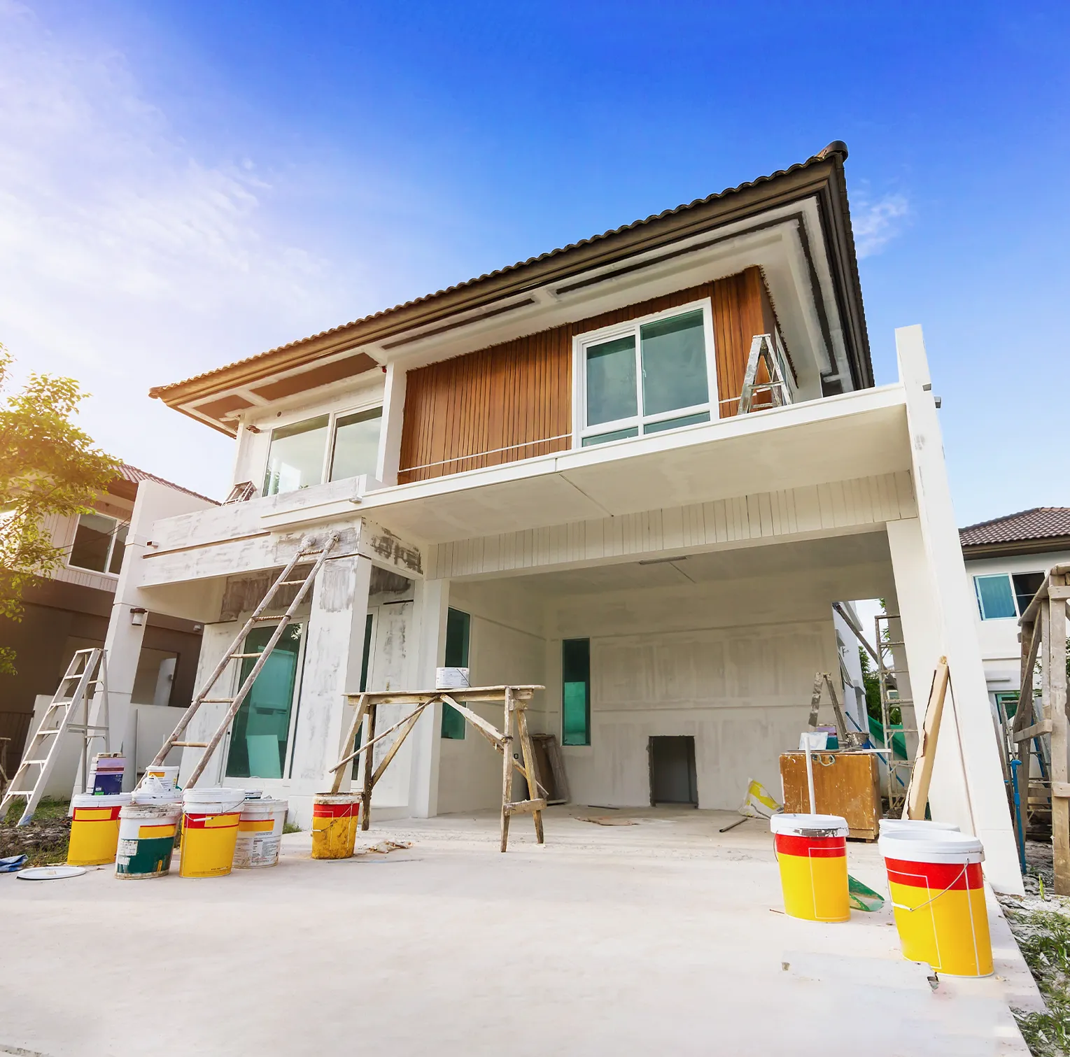 home-exterior-being-serviced